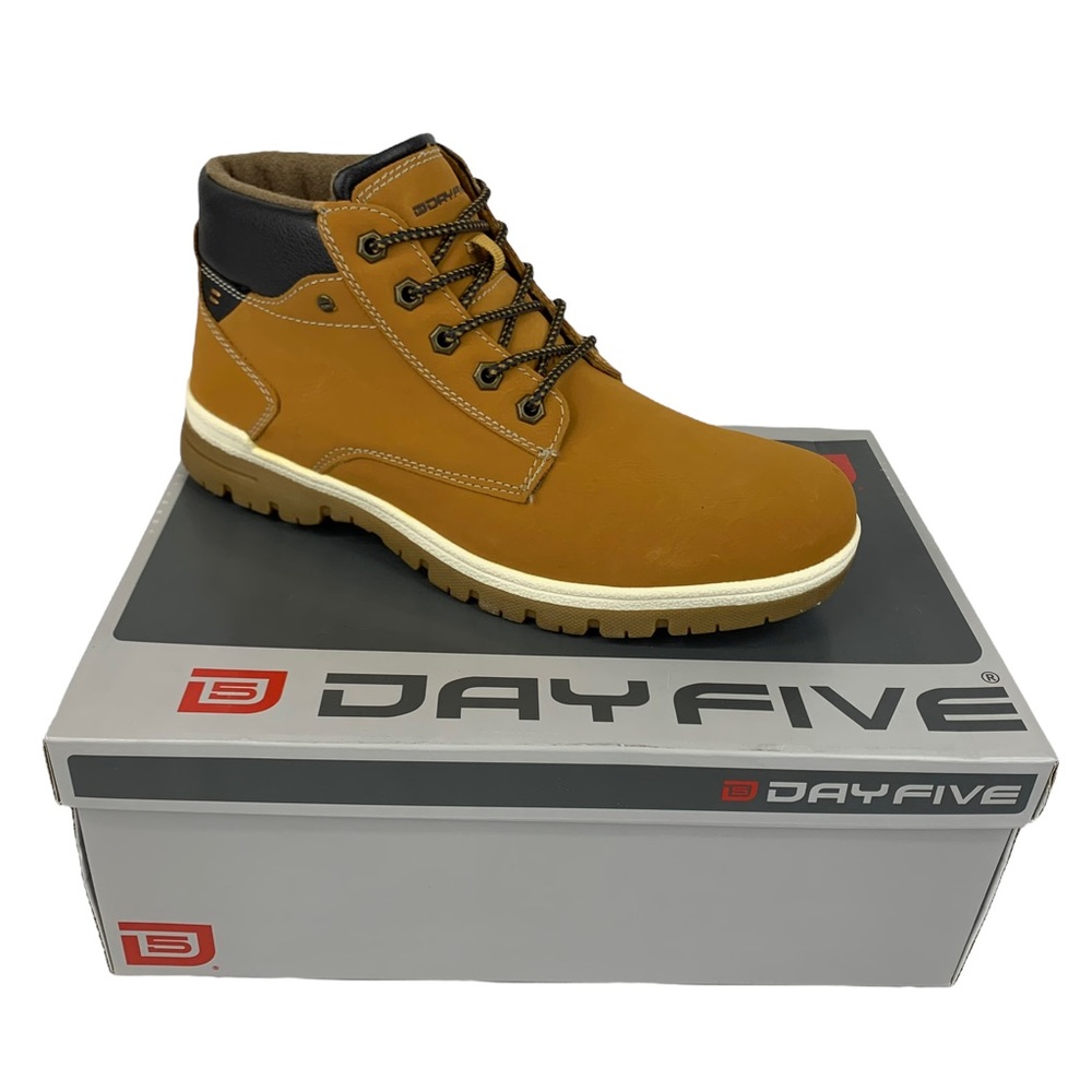 Day Five Mens Casual Lace Up Ankle Work Boots